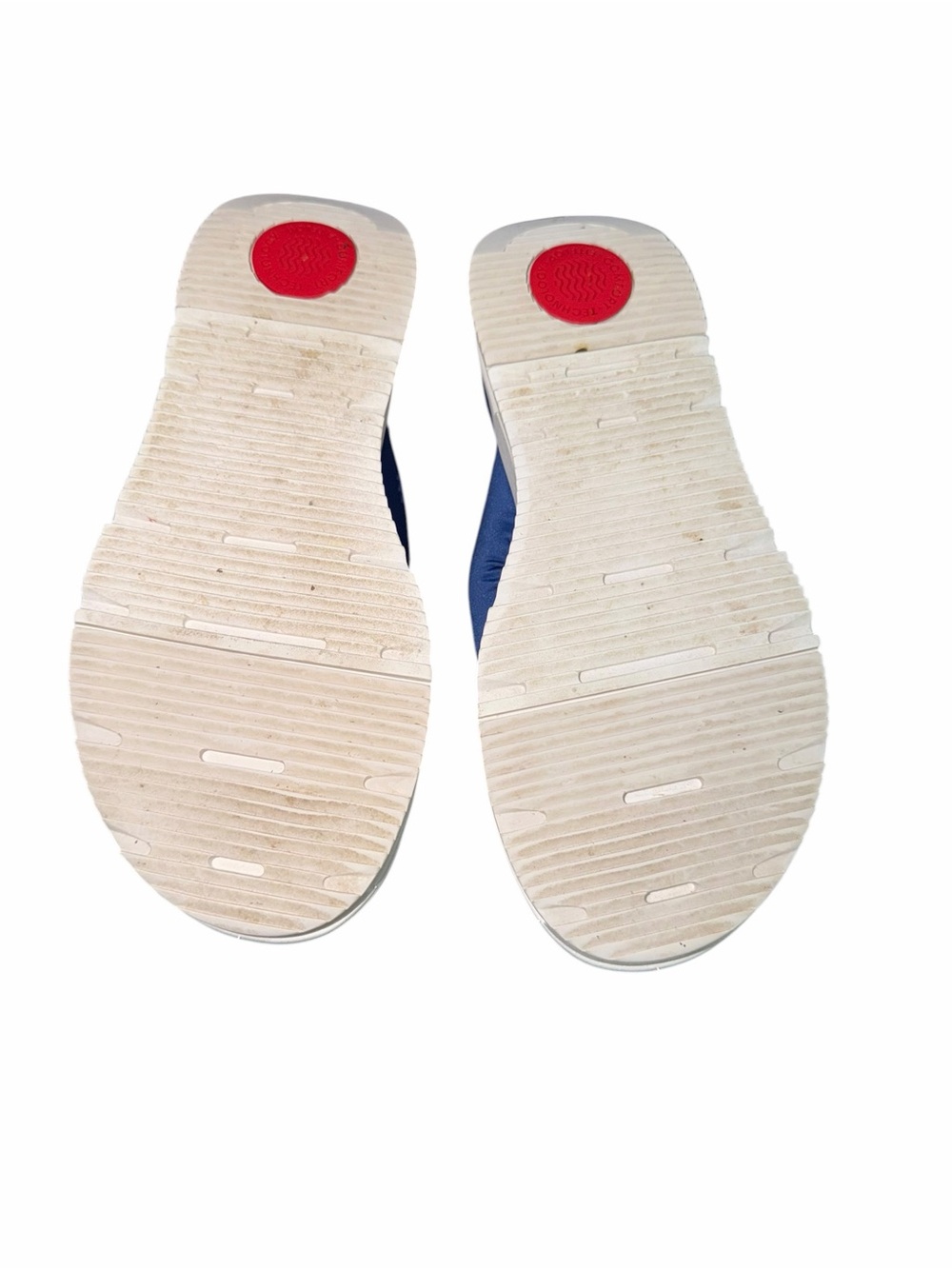 FitFlop iQushion Padded Flip Flops Blue Women’s Sandals BA2-812 Size 6 - Picture 3 of 3